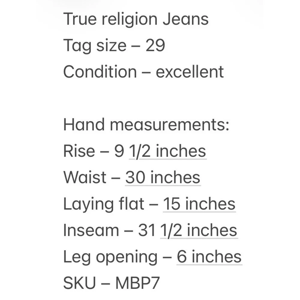 True Religion Mens Rocco Moto Relaxed Skinny Black Jeans 29 Meas: 30x31.5